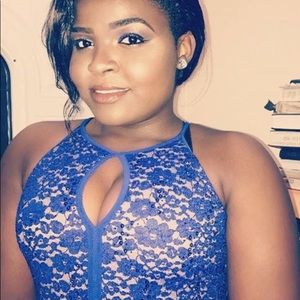 Blue homecoming dress